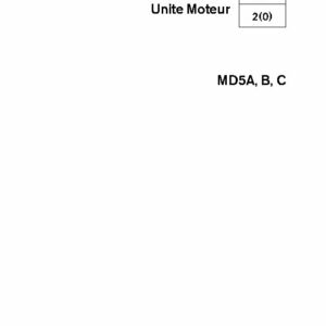 7732451 M.ATELIER MD5A-B-C Unité Moteur